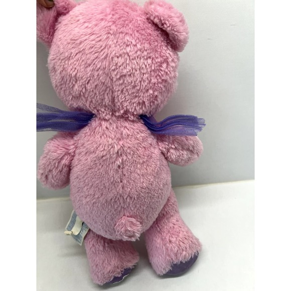 BAB Pink Fairy Bear Beary Fairy Friends Plush with Purple Wings 16” - Picture 5 of 5